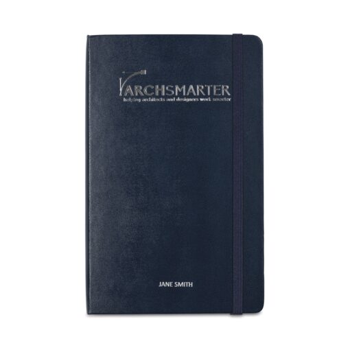 Moleskine® Hard Cover Large Double Layout Notebook - Sapphire Blue-3