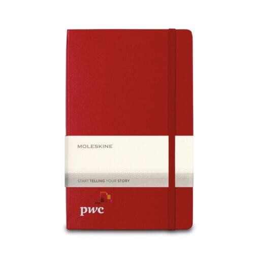 Moleskine® Hard Cover Ruled Large Expanded Notebook - Scarlet Red-1