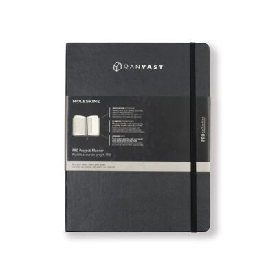 Moleskine® Hard Cover Ruled XL Professional Project Planner - Black-1