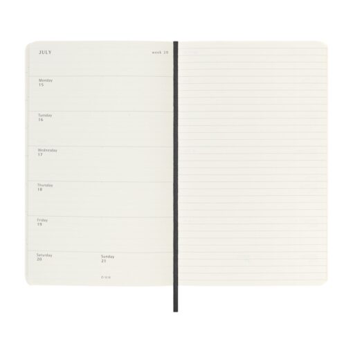 Moleskine® Soft Cover Large 12-Month Weekly 2024 Planner - Black-6