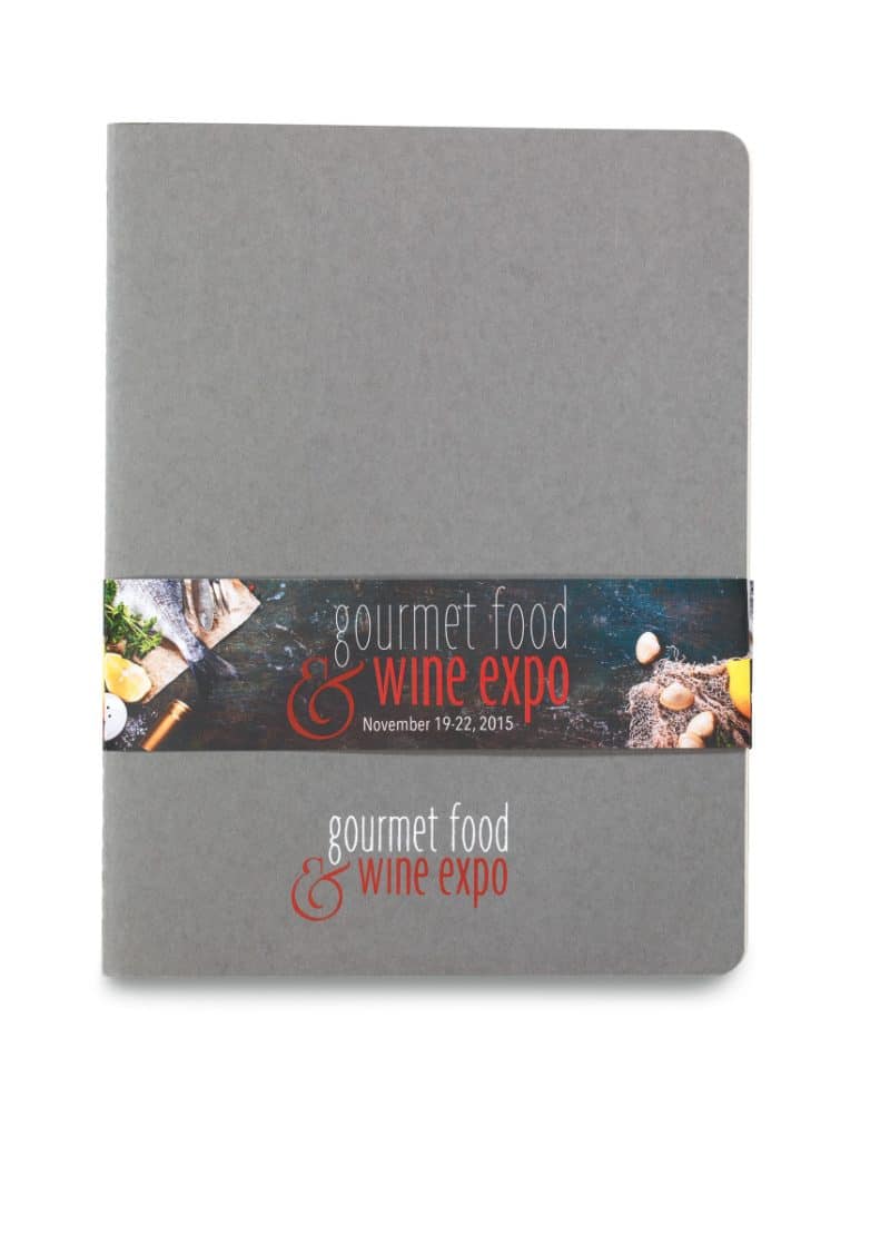 Custom Moleskine® Cahier Ruled X-Large Journal - Pebble Grey - 2