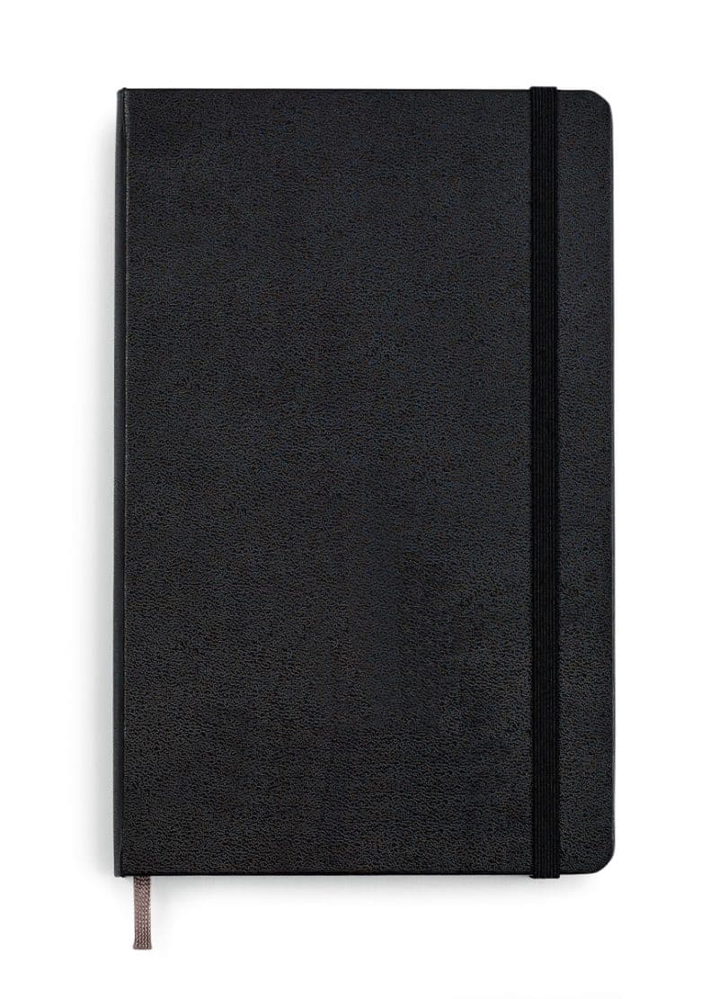 Custom Moleskine® Hard Cover Dotted Large Notebook - Black - 1