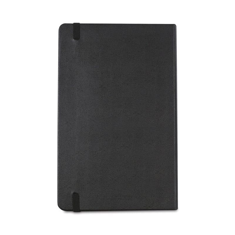 Custom Moleskine® Hard Cover Large Double Layout Notebook - Black - 7