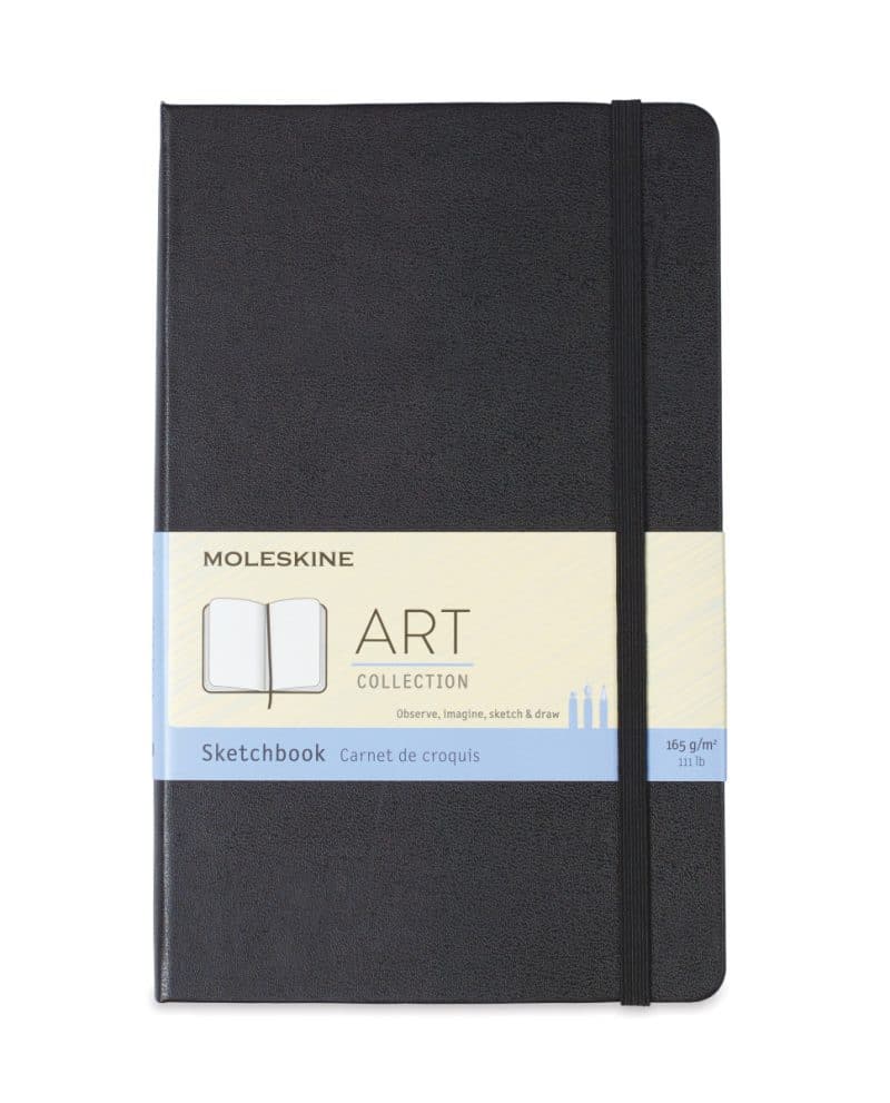 Custom Moleskine® Hard Cover Large Sketchbook - Black - 1