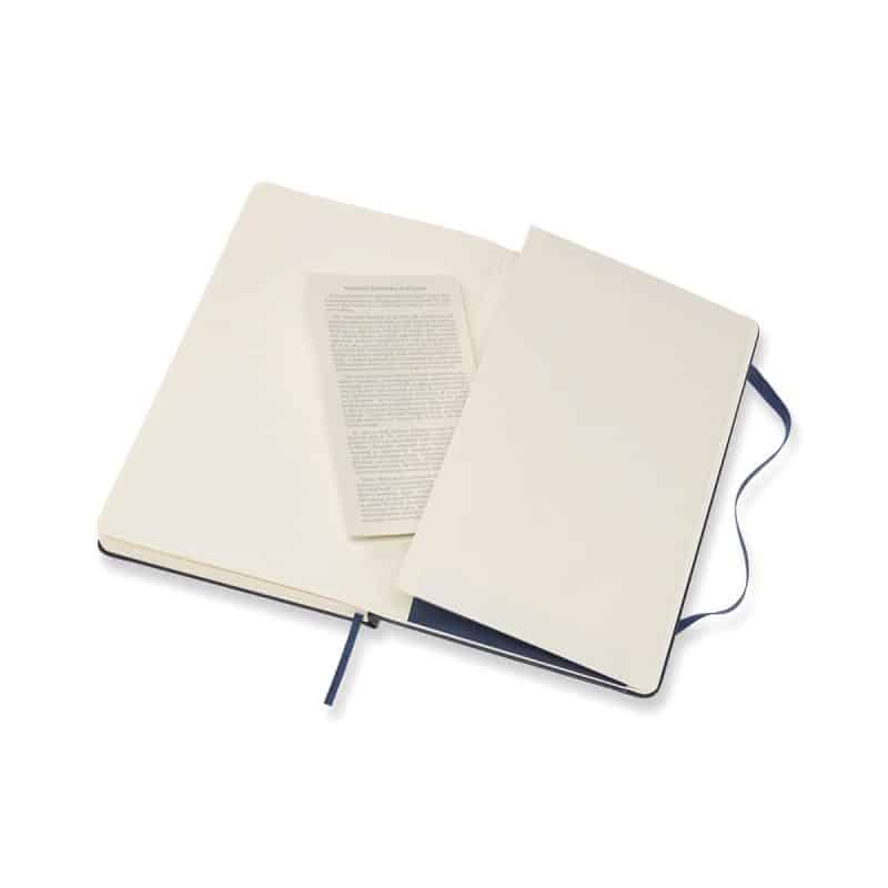 Custom Moleskine® Hard Cover Large Sketchbook - Sapphire Blue - 7