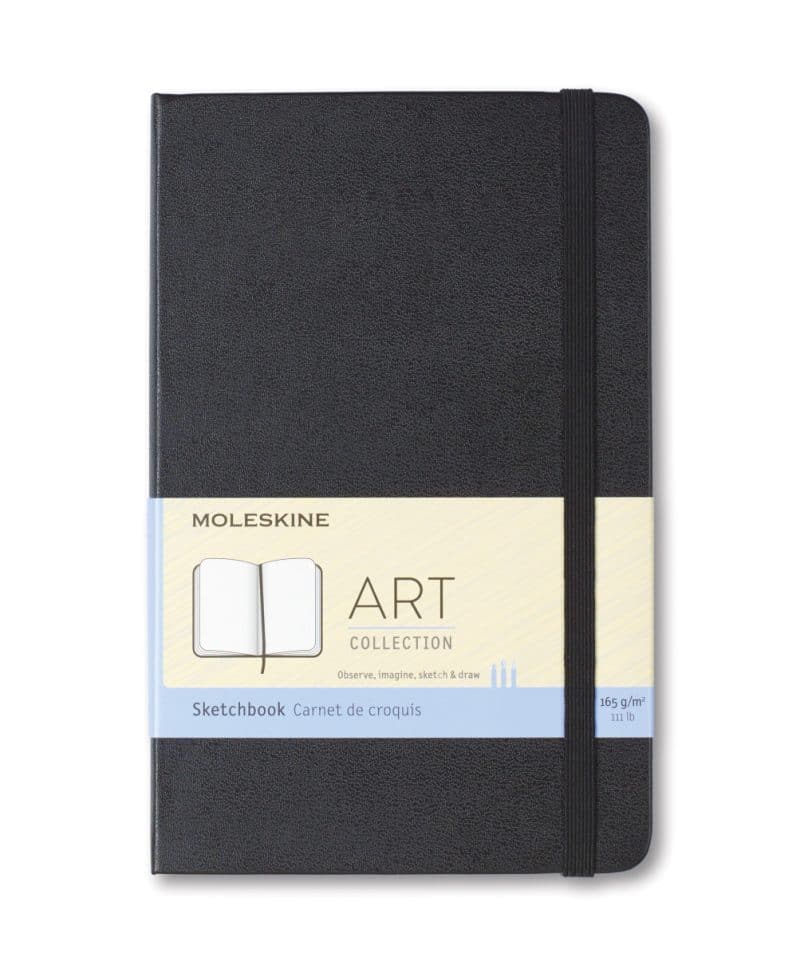 Custom Moleskine® Hard Cover Medium Sketchbook - Black - 1