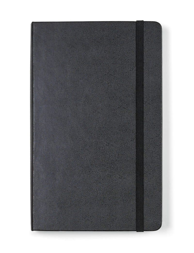 Custom Moleskine® Hard Cover Ruled Large Expanded Notebook - Black - 1
