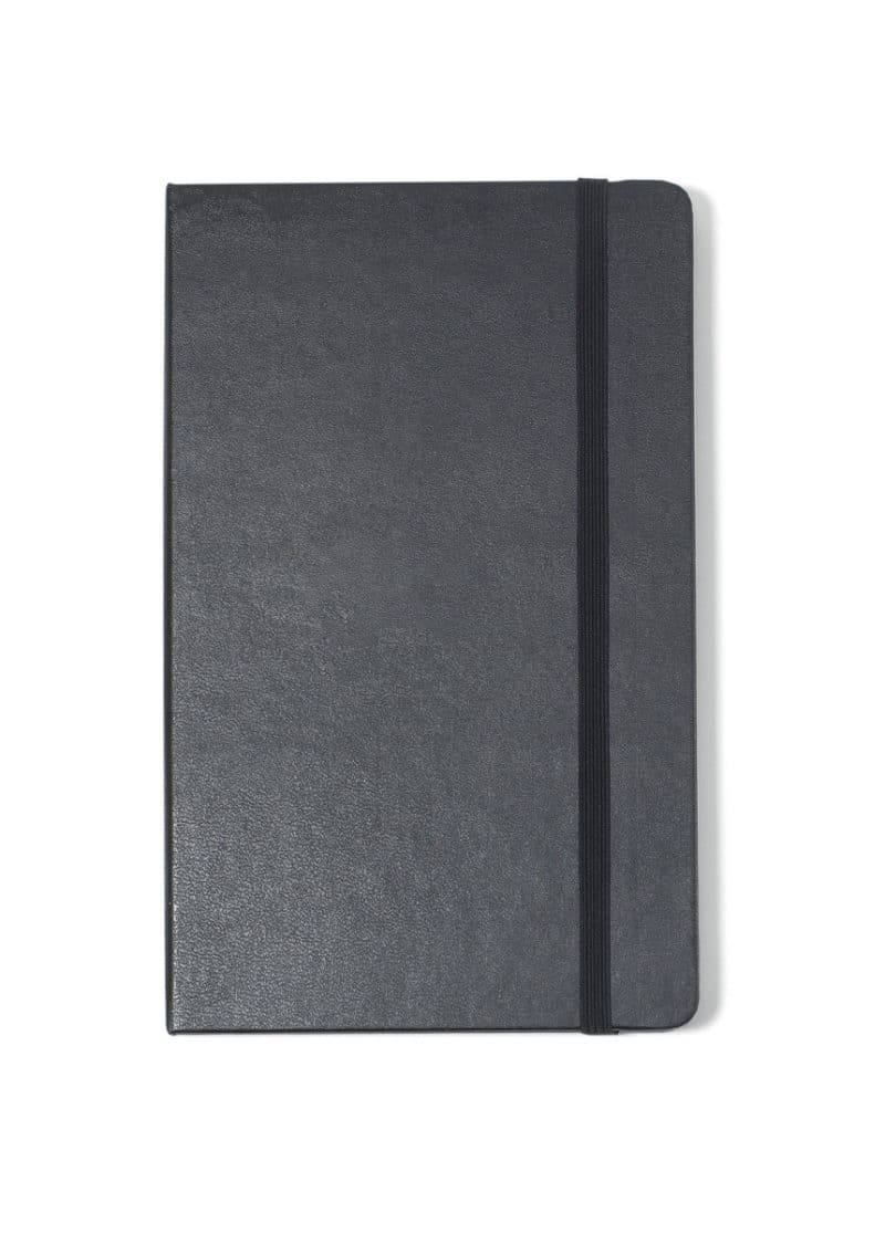 Custom Moleskine® Hard Cover Ruled Large Notebook - Black - 1
