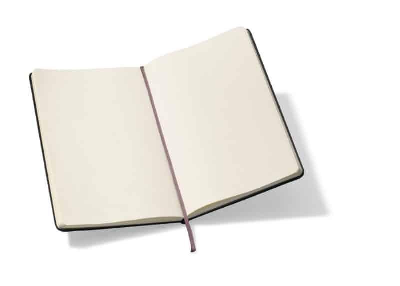 Custom Moleskine® Hard Cover Ruled Large Notebook - Black - 2