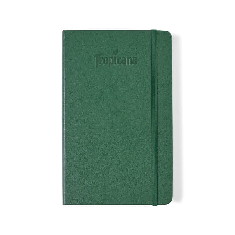Custom Moleskine® Hard Cover Ruled Large Notebook - Myrtle Green - 2