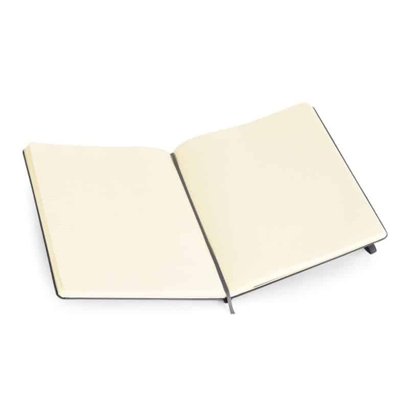 Custom Moleskine® Hard Cover Ruled X-Large Notebook - Slate Grey - 2