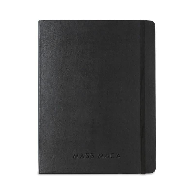 Custom Moleskine® Hard Cover X-Large Double Layout Notebook - Black - 2