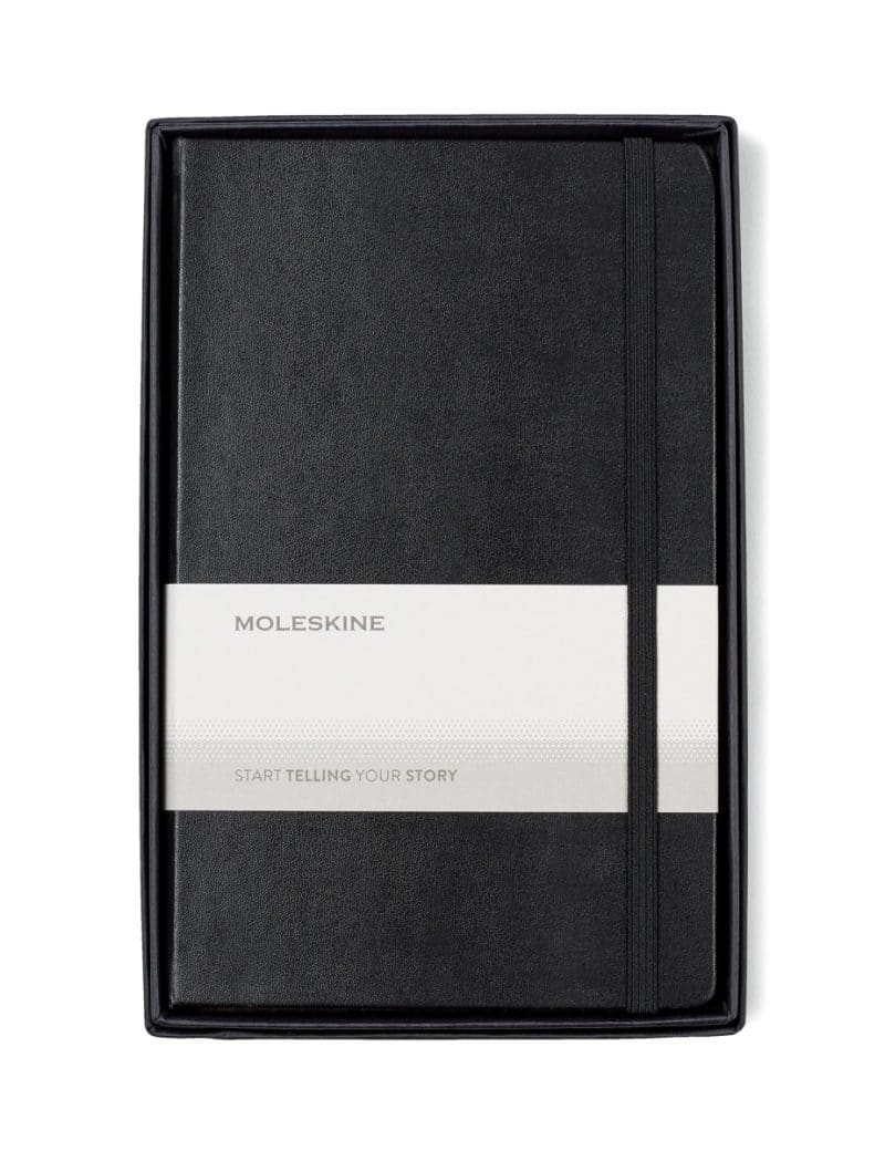 Custom Moleskine® Large Notebook Gift Set - Black - 1
