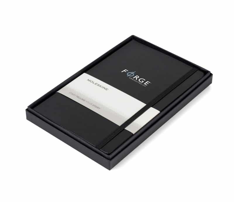 Custom Moleskine® Large Notebook Gift Set - Black - 2