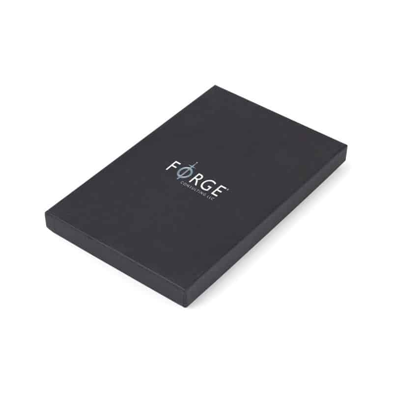 Custom Moleskine® Large Notebook Gift Set - Slate Grey - 2