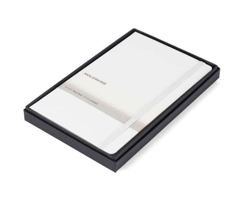 Custom Moleskine® Large Notebook Gift Set - White - 1