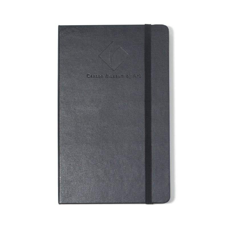Custom Moleskine® Large Notebook and GO Pen Gift Set - Black - 3