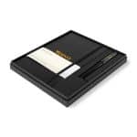 Custom Moleskine® Large Notebook and Kaweco Pen Gift Set - Black