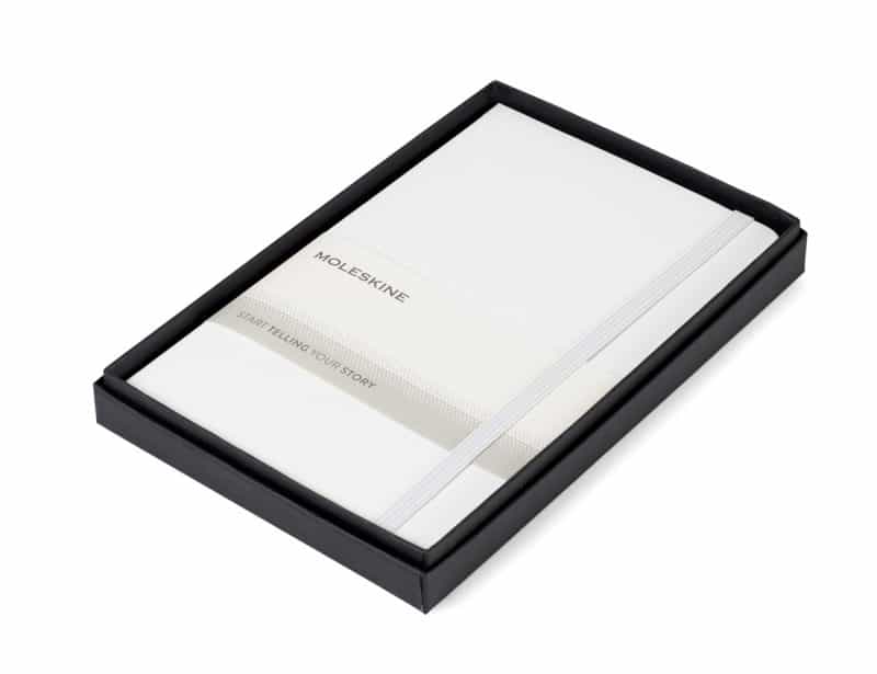 Custom Moleskine® Medium Notebook Gift Set - White - 1