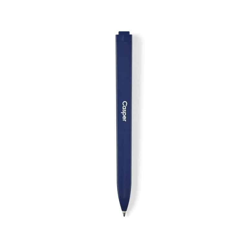 Custom Moleskine® Medium Notebook and GO Pen Gift Set - Navy Blue - 4