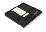 Custom Moleskine® Medium Notebook and Kaweco Pen Gift Set - Black - 1