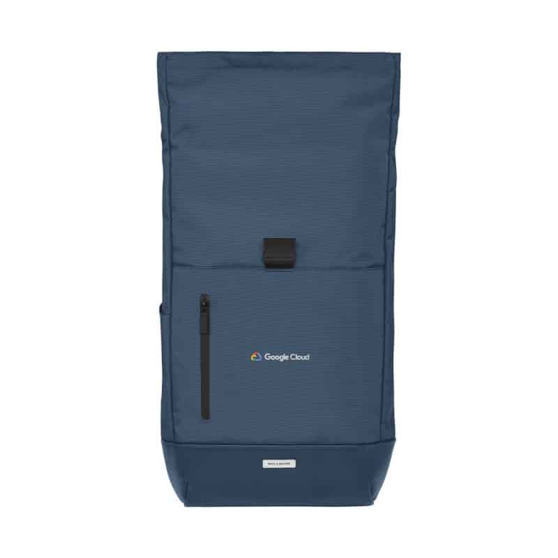 Custom Moleskine® Metro Rolltop Backpack - Sapphire Blue - 5