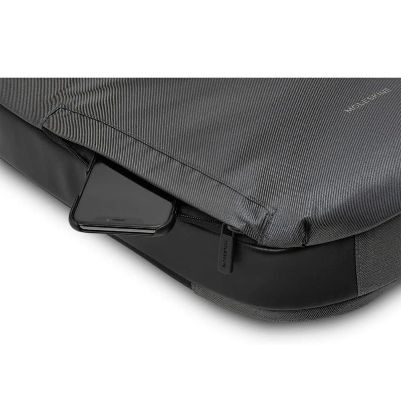 Custom Moleskine® Notebook Backpack - Slate Grey - 6