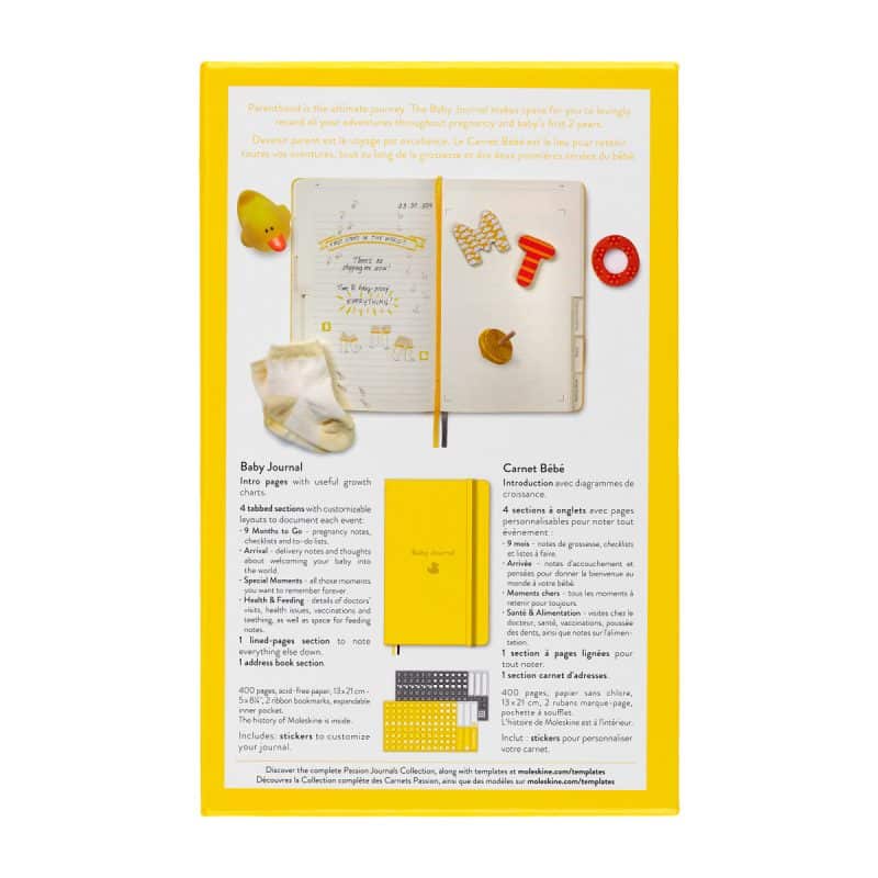 Custom Moleskine® Passion Journal - Baby - Golden Yellow - 5