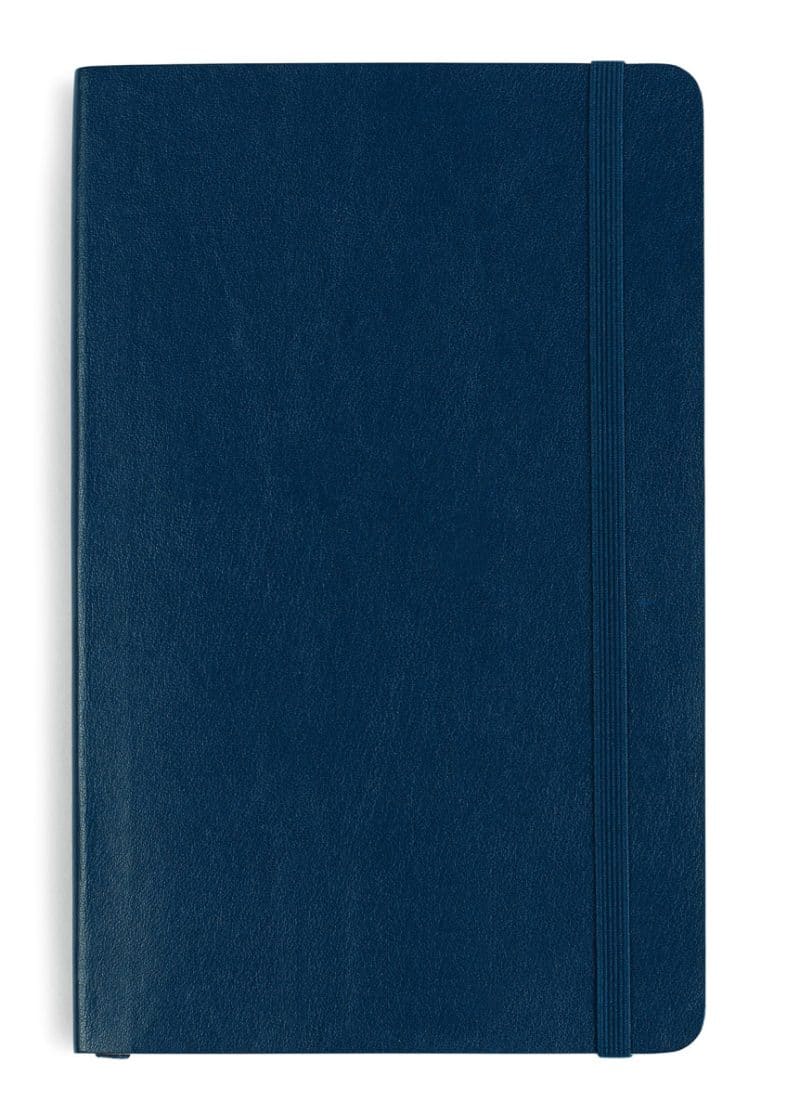 Custom Moleskine® Soft Cover Ruled Large Notebook - Sapphire Blue - 1