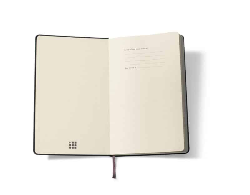 Custom Moleskine® Soft Cover Ruled Pocket Notebook - Black - 4