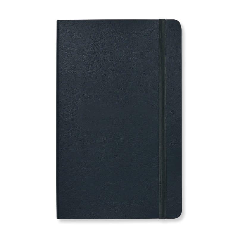Custom Moleskine® Precious & Ethical Vegan Soft Cover Ruled Large Notebook - Midnight Slate - 1