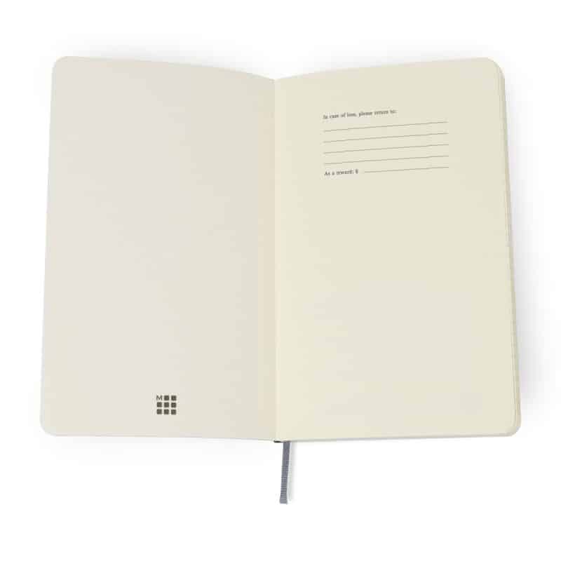 Custom Moleskine® Precious & Ethical Vegan Soft Cover Ruled Large Notebook - Midnight Slate - 3