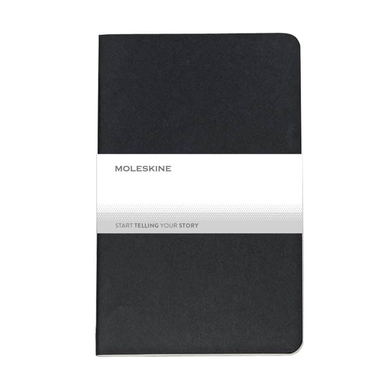 Custom Moleskine® Cahier Ruled Large Journal - Black - 4