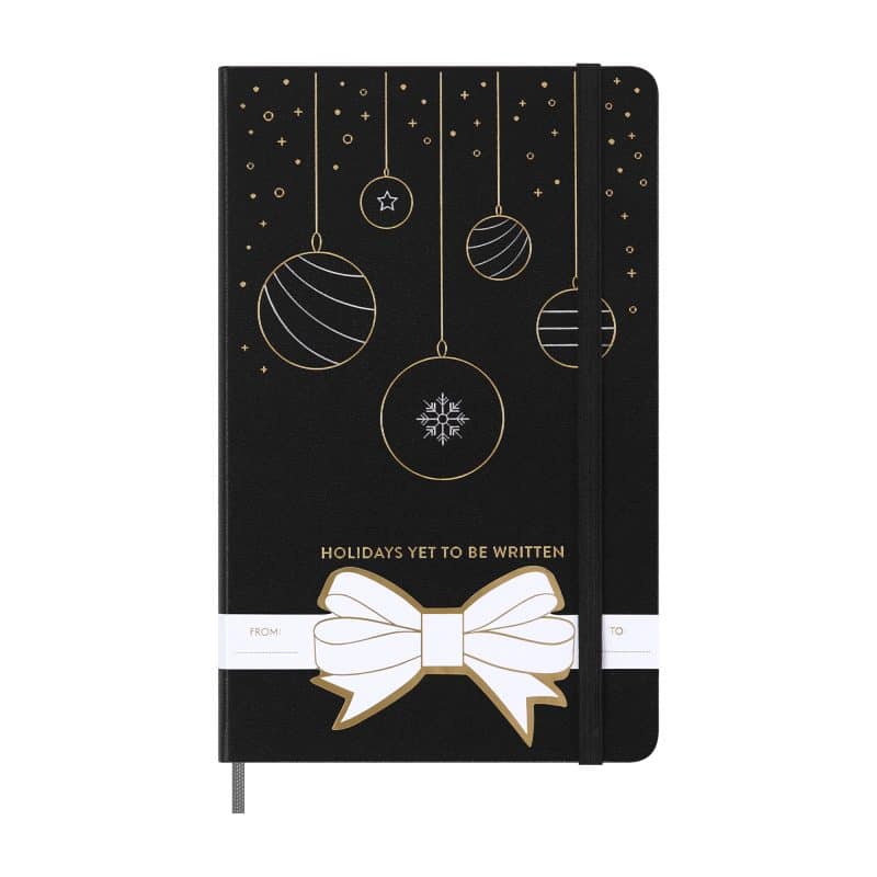 Custom Moleskine® Hard Cover Holiday Notebook Gift Set - Black - 1