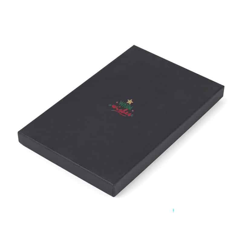 Custom Moleskine® Hard Cover Holiday Notebook Gift Set - Black - 2