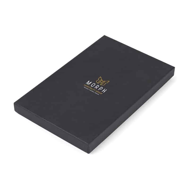 Custom Moleskine® Hard Cover Holiday Notebook Gift Set - Black - 3