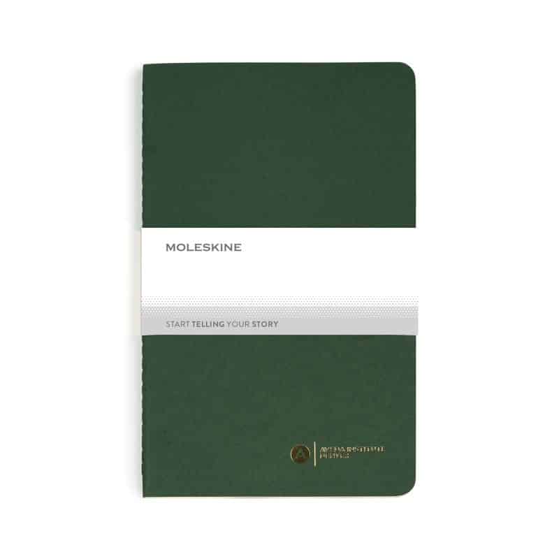 Custom Moleskine® Cahier Ruled Large Journal - Myrtle Green - 2