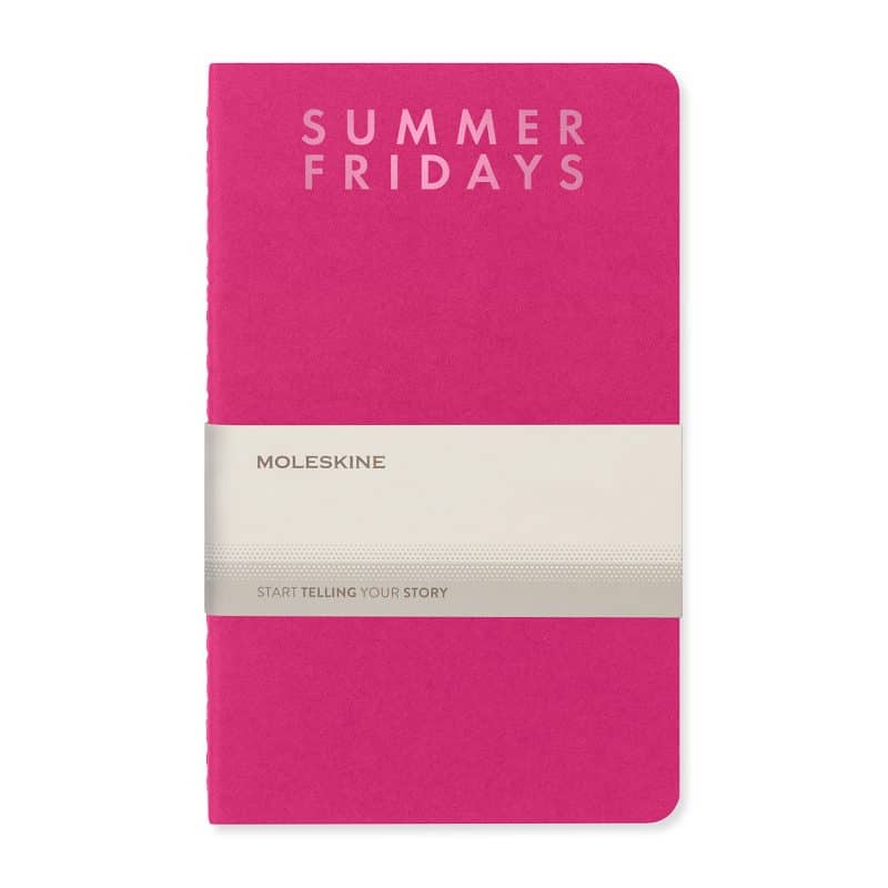 Custom Moleskine® Cahier Ruled Large Journal - Kinetic Pink - 2
