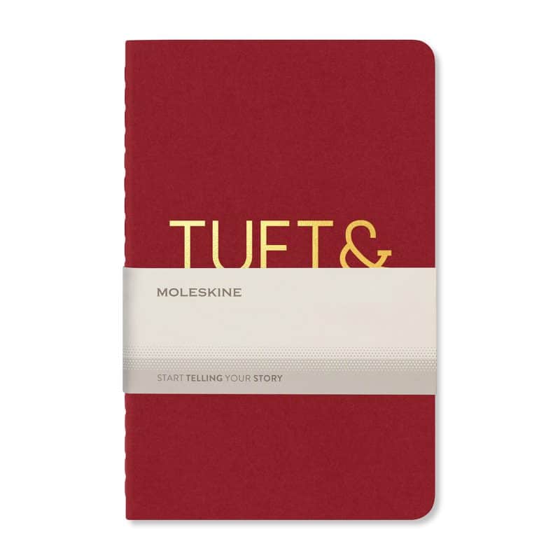 Custom Moleskine® Cahier Ruled Pocket Journal - Cranberry Red - 2