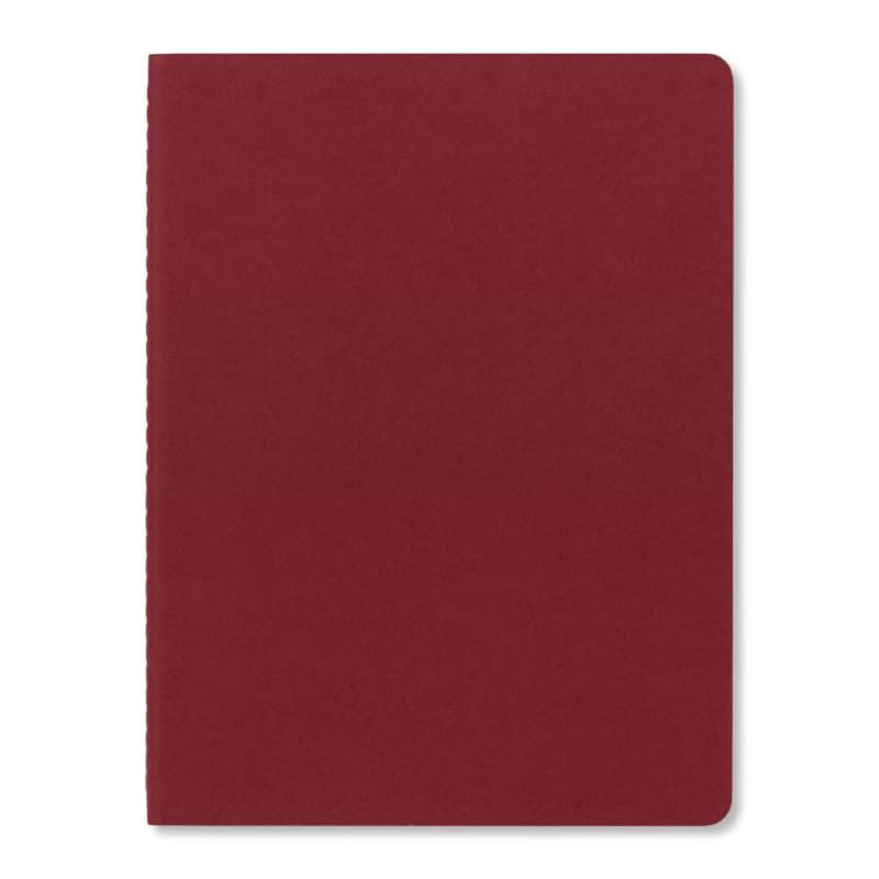 Custom Moleskine® Cahier Ruled X-Large Journal - Cranberry Red - 1
