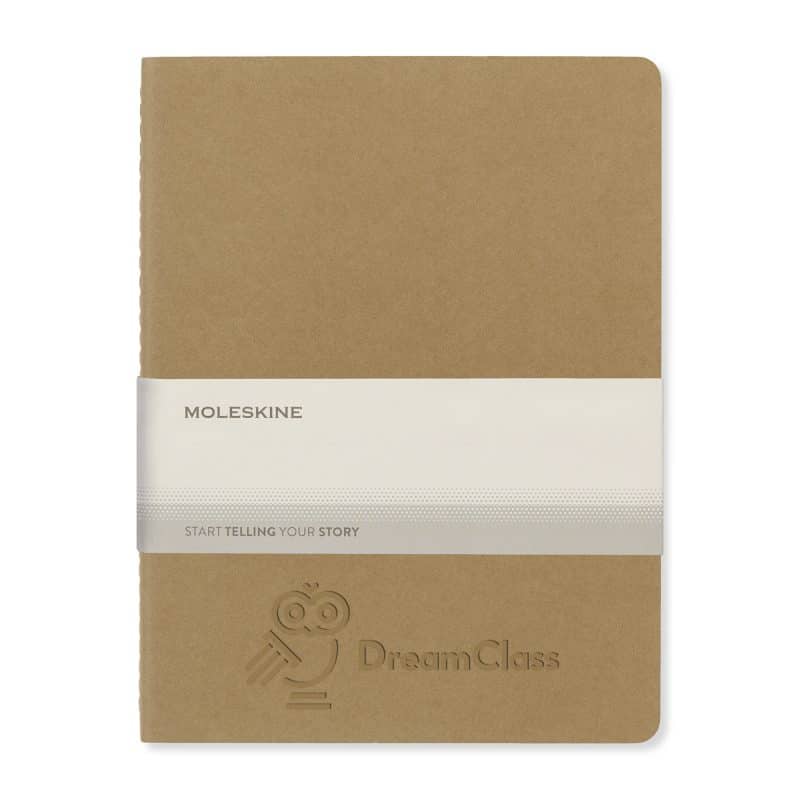 Custom Moleskine® Cahier Ruled X-Large Journal - Kraft - 2