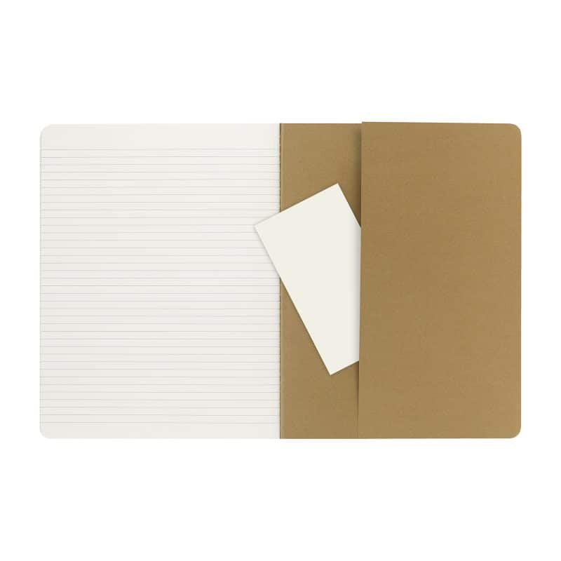 Custom Moleskine® Cahier Ruled X-Large Journal - Kraft - 4