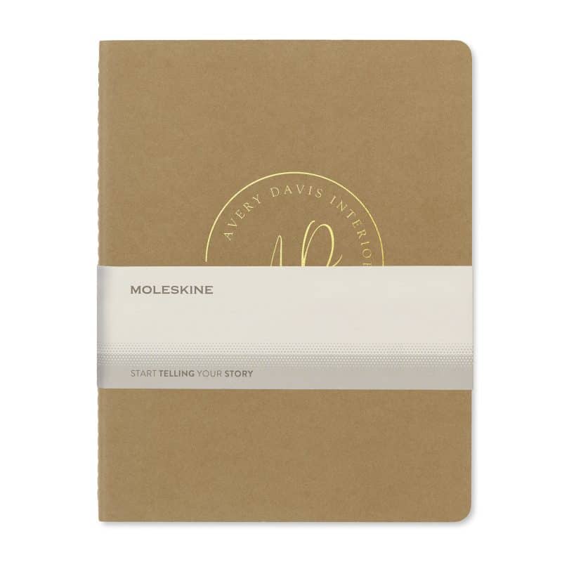 Custom Moleskine® Cahier Ruled XX-Large Journal - Kraft - 2