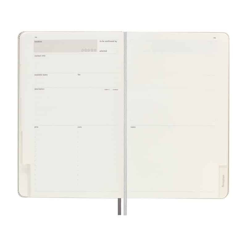 Custom Moleskine® Passion Journal - Wedding - Pearl Grey - 3
