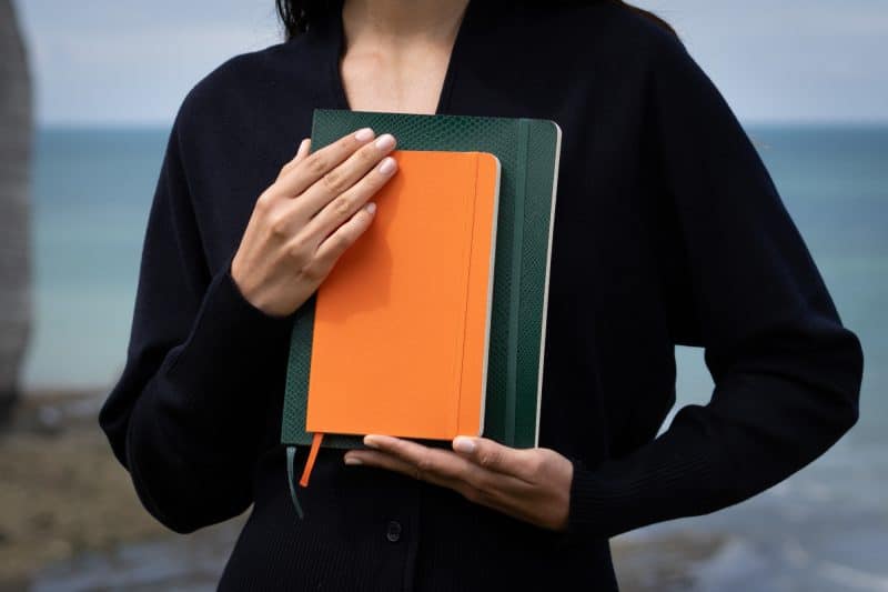 Custom Moleskine® Precious & Ethical Vegan Soft Cover Ruled Large Notebook - Orange - 5