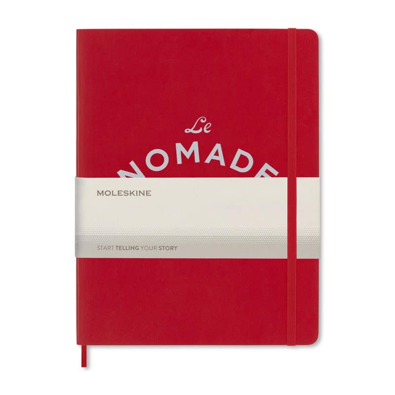 Custom Moleskine® Soft Cover Ruled X-Large Notebook - Scarlet Red - 2