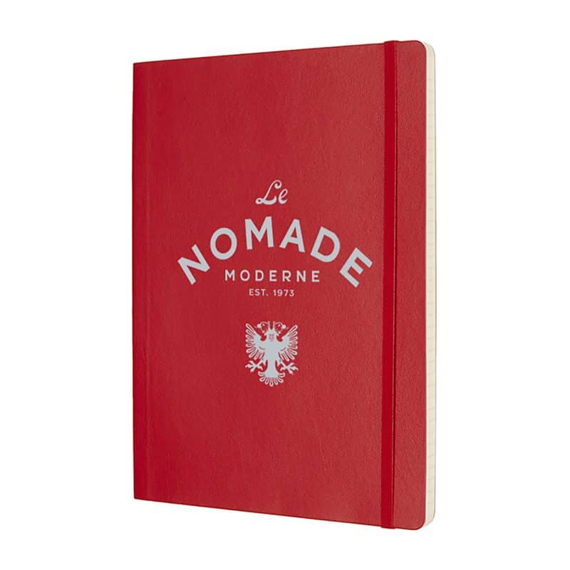 Custom Moleskine® Soft Cover Ruled X-Large Notebook - Scarlet Red - 3