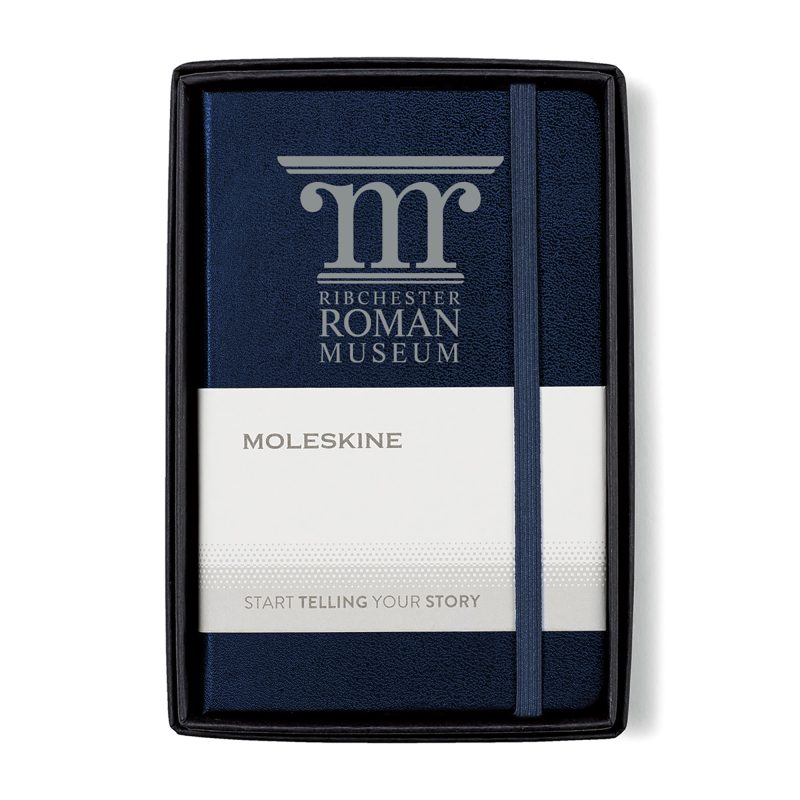 Custom Moleskine® Pocket Notebook Gift Set - Sapphire Blue - 2