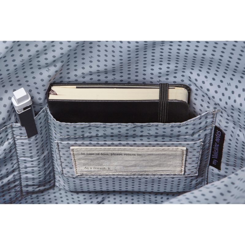 Custom Moleskine® Classic Vertical Device Bag - Black - 3