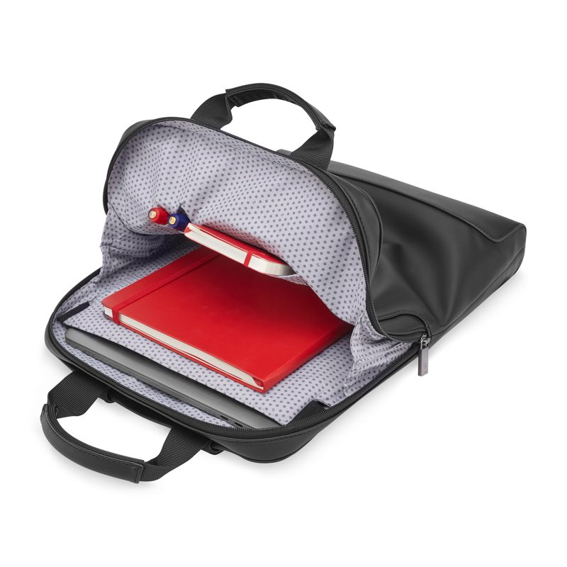 Custom Moleskine® Classic Vertical Device Bag - Black - 6